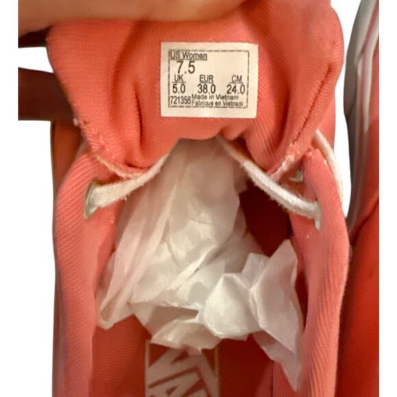 Vans Authentic Womens Pink Canvas Lace Up Sneakers Size W7.5 - Picture 5 of 11